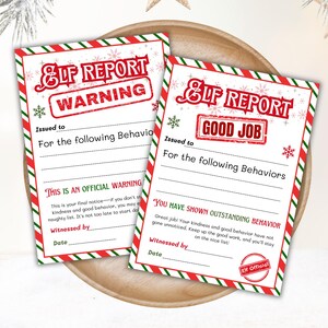 Tarjeta de calificaciones editable e imprimible de elfos, informes de elfos, informe de elfos navideños, informe de elfos personalizado, tarjeta de calificaciones de elfos, tarjeta de calificaciones de elfos del Polo Norte