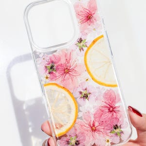 Gepresste Blume iPhone Hülle und Samsung Galaxy Handyhülle