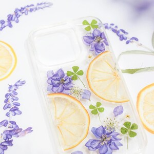Gepresste Blume iPhone Hülle und Samsung Galaxy Handyhülle