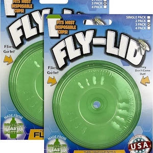 Fliegendeckel, Fliegenfalle, Schädlingskontrolle, Fruchtfliegenfalle, wiederverwendbare Falle, umweltfreundlich, Indoor und Outdoor Falle, Insektenkontrolle, Insektenfalle, recycelt