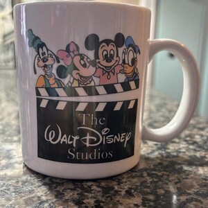 Vintage Walt Disney Studios Mickey Mouse & Friends White Ceramic Mug | 12 Oz. image 10