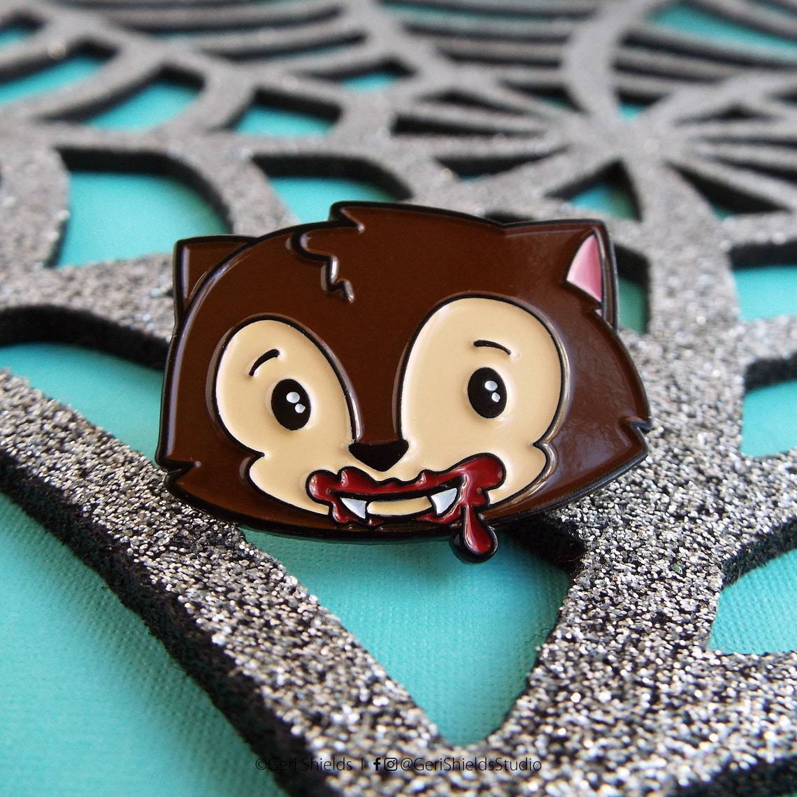 Werewolf Enamel Pin Lapel Pin Werewolf Pin Halloween Pin - Etsy