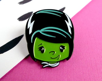Frankie - Lady Frankenstein Enamel Pin - Lapel Pin