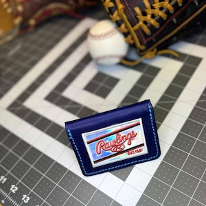 Cartera de béisbol Rawlings hecha a mano