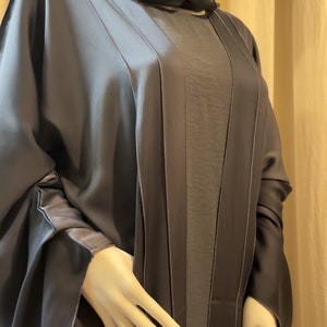 Graue Abaya, Abaya Set 4stk, Abaya für Frauen dubai, Eid abaya, Ramadan abayas