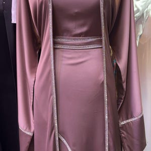 Luxury Pink Abaya, Party Abaya Eid, Event Abaya, Embellished abaya set, Abaya for woman, Pink Modest Abaya, Ramadan