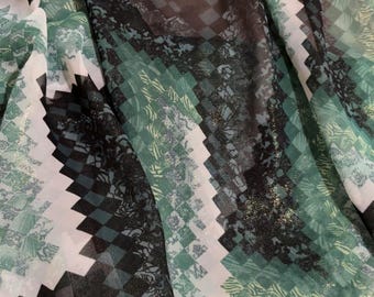 Dark Green Shiny Dirac Fabric, Somali Wedding Dress Material