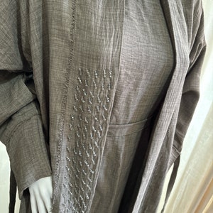 Elegantes verziertes Abaya, Eid Set, offene Abaya mit Slipkleid, Abaya für Frauen dubai, Eid Abaya, Ramadan Abayas