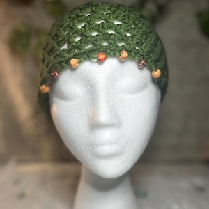 Boho Girly - Y2K Mesh Cap | Mesh Hat | Knitted Mesh Beanie | Fishnet Cap