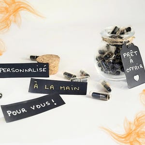 Messages grand-père personnalisés, cadeau fête des grands-pères, 30 messages uniques dans un flacon en verre, remerciements pour son papi