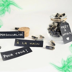 Messages pour une amie ou un ami, 30 Messages personnalisés à sa meilleure amie ou son meilleur ami, prêt à offrir dans un flacon en verre.