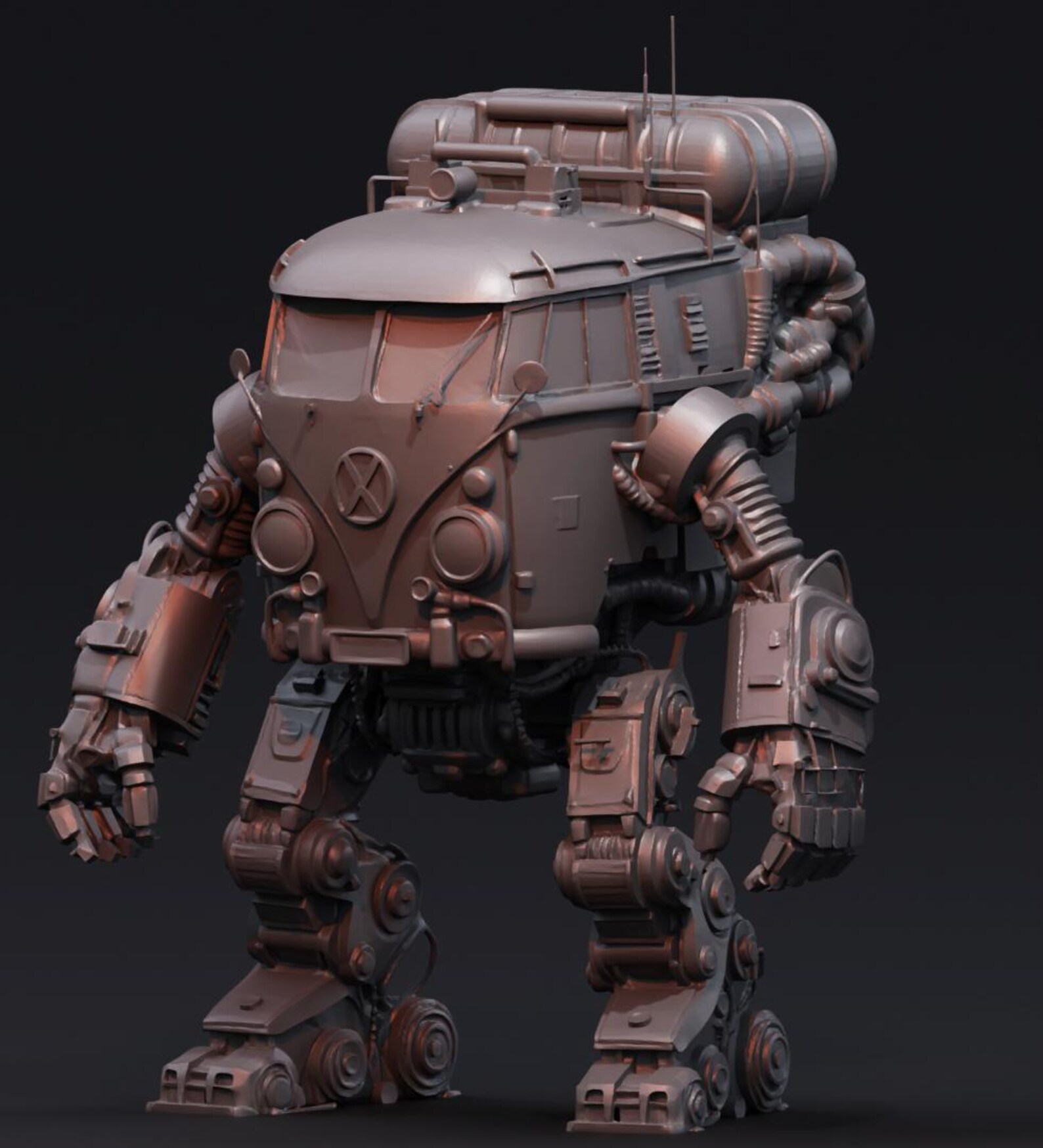 Robot Car Machine Model VW Robot Car 32mm Scale Resin Miniature High Detail D&D 70mm Tall - Etsy