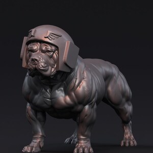 Pug of war 20mm Resin miniature for wargaming Tabletop sci-fi space dog model kit type 8