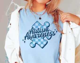 Autism Shirts Awareness TShirt, In April We Wear Blue, Autism Month, In April We Wear Blue, Infinity Autism, Autism Group shirts