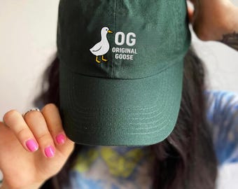 Silly Goose Gift for Her, Funny Goose Hat, Original Goose Embroidered Cap, Funny Gift for Her, Dad Hat, Gift for Goose Lover Unisex Hat Gift