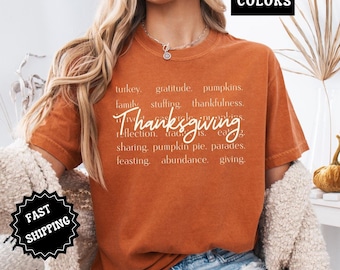 Fall Words Shirt Women's Fall Tshirt Autumn Shirt Hello Fall Shirt Thanksgiving Tee Cute Fall Shirts Fall Graphic Tees Thanksgiving Gift