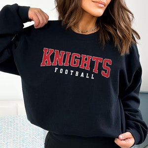 Custom Football Sweatshirt Personalized Unisex Distressed Football Crewneck Pullover Football Team Sweater Custom Football team Gift Shirt