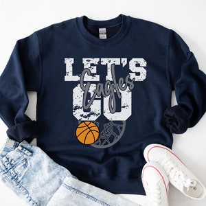 Basketball Sweatshirt Personalized Basketball Sweatshirt Basketball Mom Shirt Custom Basketball Sweater, Women Long Sleeve Basketball Tee
