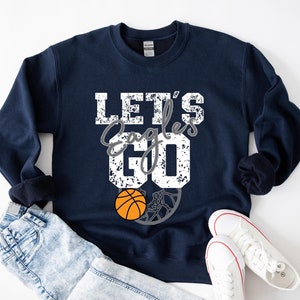 Basketball Sweatshirt Personalized Basketball Sweatshirt Basketball Mom Shirt Custom Basketball Sweater, Women Long Sleeve Basketball Tee