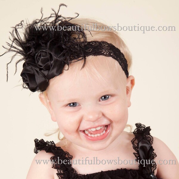 Black Baby Headband Etsy