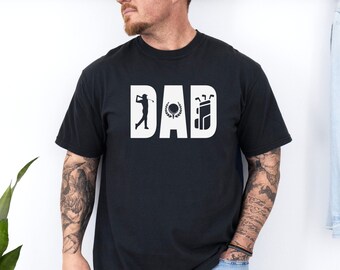 Golf Dad T-Shirt: Comfort Colors Tee, Gift for Golfing Dad