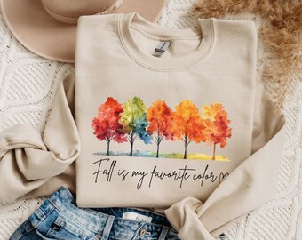 Fall Leaves Sweatshirt Fall Crewneck Autumn Sweatshirt Thanksgiving Gift Pumpkin Season Shirt Cozy Fall Sweatshirt Womens Fall Shirt