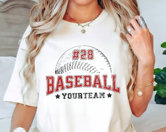 Custom Baseball Shirt Personalized Baseball Mom Shirt Baseball Team Name Shirt Custom Baseball Team Shirt Baseball Team Gift Baseball Dad