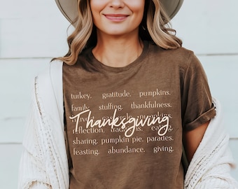 Fall Words Shirt Women's Fall Tshirt Autumn Shirt Hello Fall Shirt Thanksgiving Tee Cute Fall Shirts Fall Graphic Tees Thanksgiving Gift