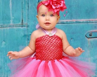 SALE Hot Pink and Lavender Baby Tutu Dress,Easter Newborn Toddler Tutu,Tutu Dress,Tutu Dresses,Pink and Purple Infant Baby Tutu Easter Photo