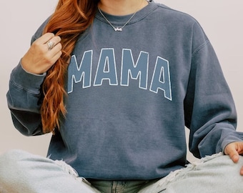 Comfort Colors® Mama Sweatshirt Mama Gift Mom Sweatshirt Christmas or Birthday Gift for Mom Vintage Mama Shirt New Mom Crewneck