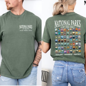 National Parks Shirt US National Park Camping Gift for Family Trip Nature Lover Hiking Shirt Park Tee Outdoor Shirt Fathers Day Gift for Mom