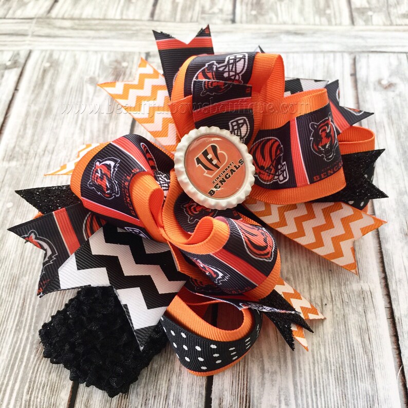 Cincinnati Bengals Baby Headband BowBengals Hair | Etsy