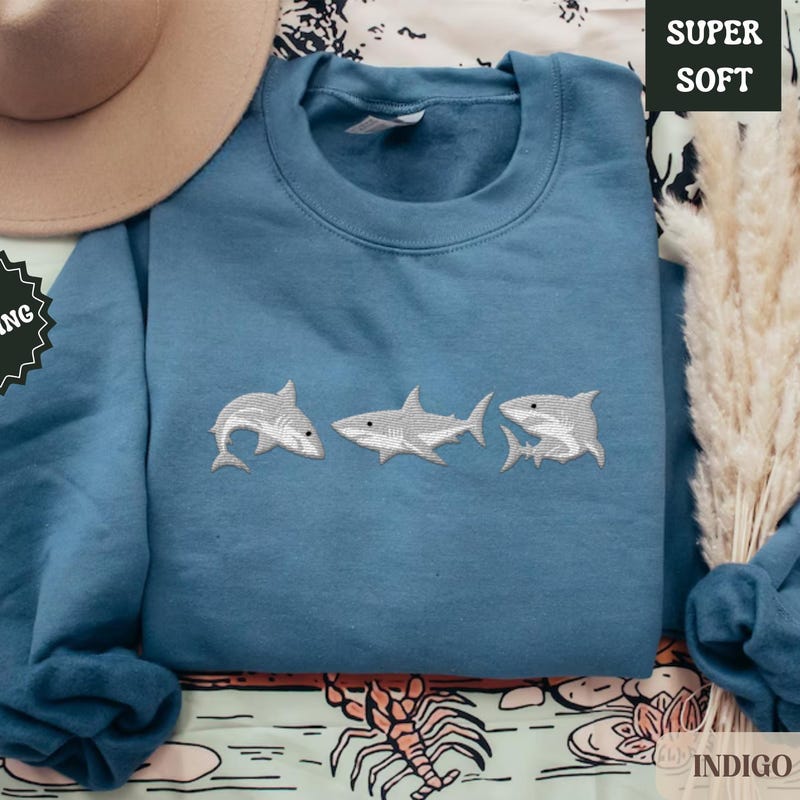 Stars Shark Sweatshirt main image 1