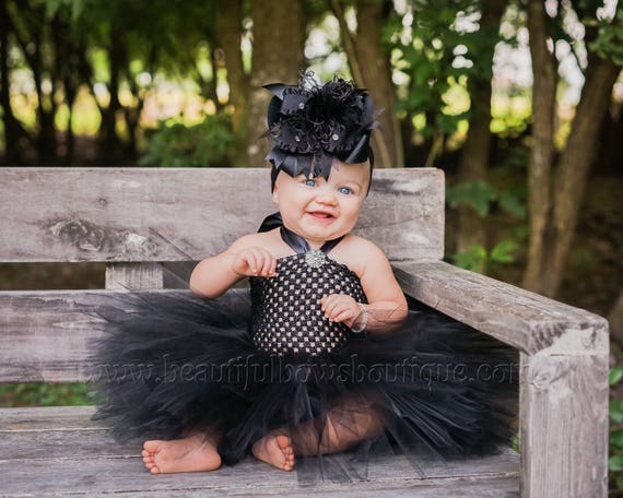 A merced de Eléctrico Condimento Vestido de tutú de bebé negro sólido tutú de niña bebé tutú - Etsy México