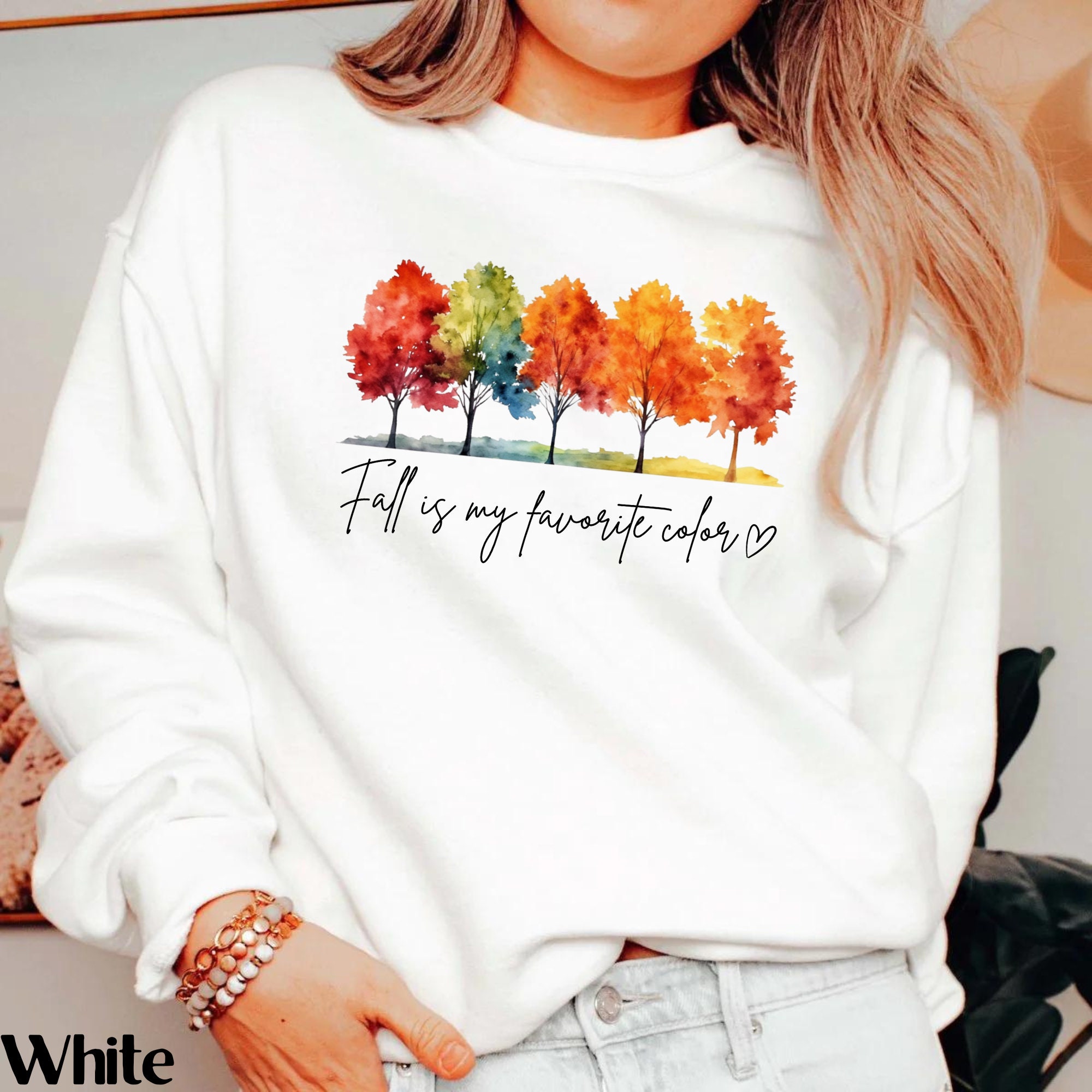 Comfort Colors Fall Sweatshirt Autumn Colors Shirt Thanksgiving Sweater ...