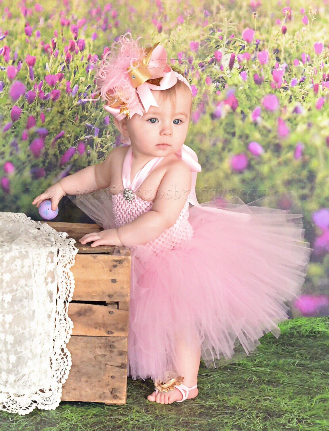 Pink and Gold Baby Tutu DressBirthday Tutu DressPink Etsy