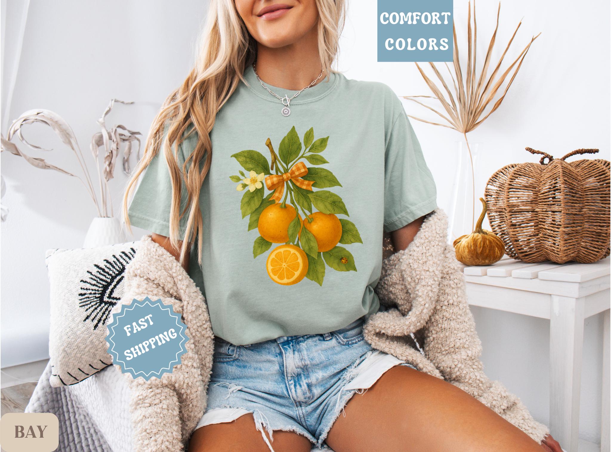 Comfort Colors Men's Short Sleeve Tee | Super Soft Garment-Dyed Style 1717 In Citrus Small - View #10