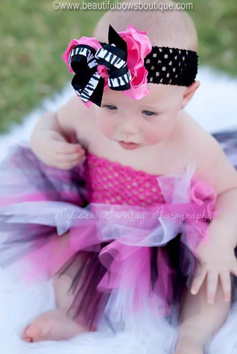 SALE Black and Hot Pink Baby Tutu Dress Tutu Dress and Etsy
