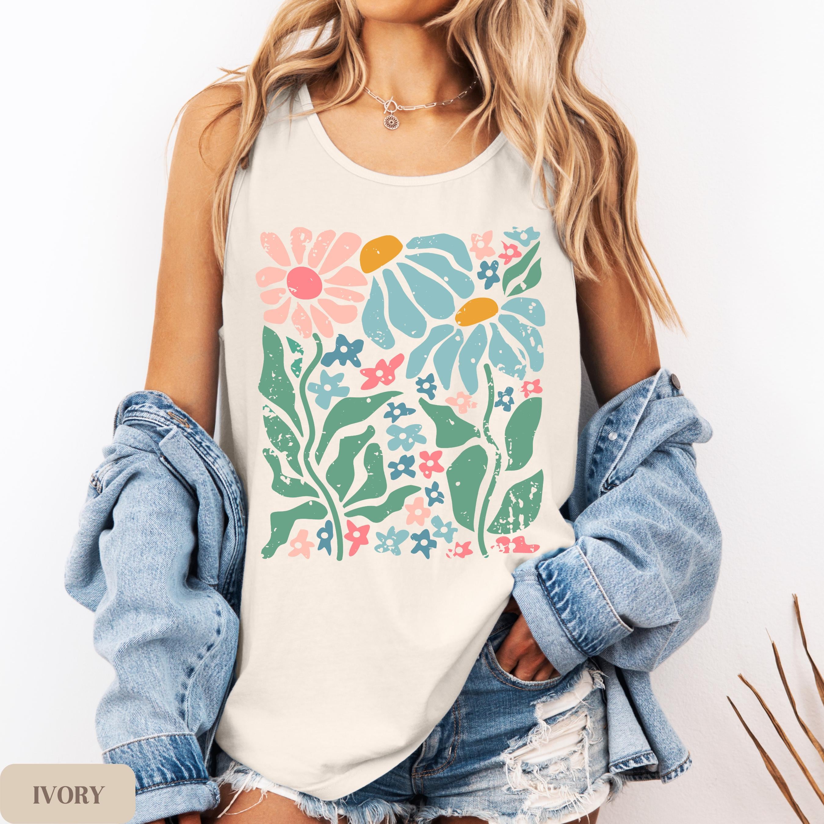 Flower Girl Tank Top - Etsy