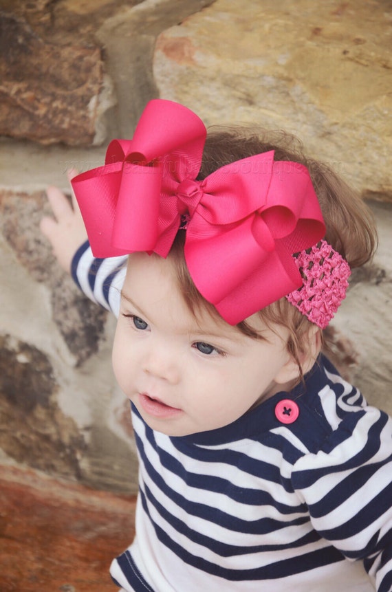 Hot pink baby best sale headband