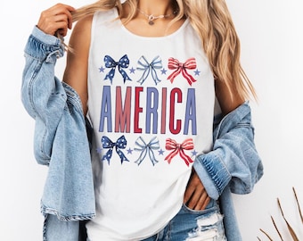 USA Flag Tank Top, Comfort Colors USA Tank, 4th of July Tank, Patriotic Tank Top, American Flag Tank, USA Shirt Gift, Red White Blue Tank