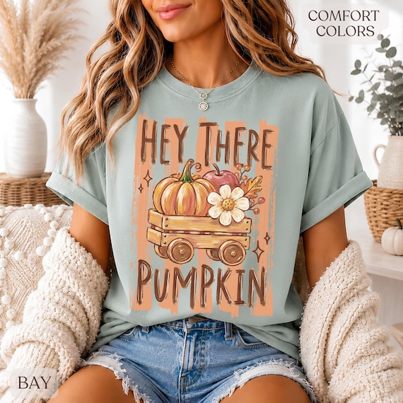Vintage Pumpkin Shirt, Cozy Fall Outfit, Autumn Shirt Women, Comfort Colors Tee, Fall Aesthetic Shirt, Thanksgiving Tee, Pumpkin Patch Shirt
