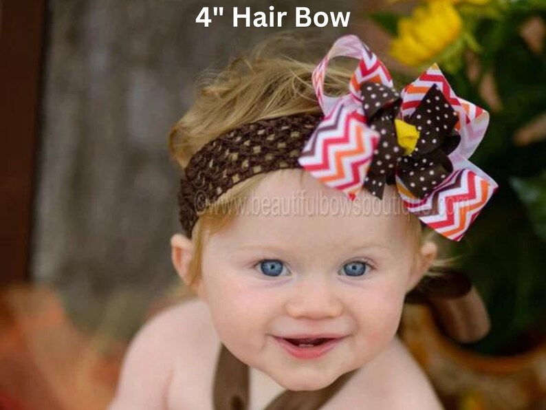 White Over the Top Hair Bow, White Over the Top Baby Headand, 6 inch white hair bow image 7