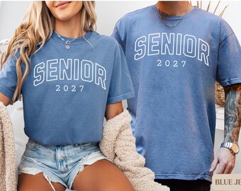 Personalized Senior Shirt, Custom Graduation Year Tee, Comfort Colors Senior Shirt, Last First Day Of School Tee, Senior Gift Idea