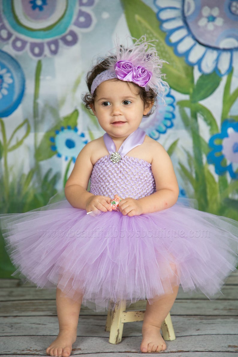 Lavender Baby Tutu DressLight Purple Baby Girl TutusOrchid Etsy
