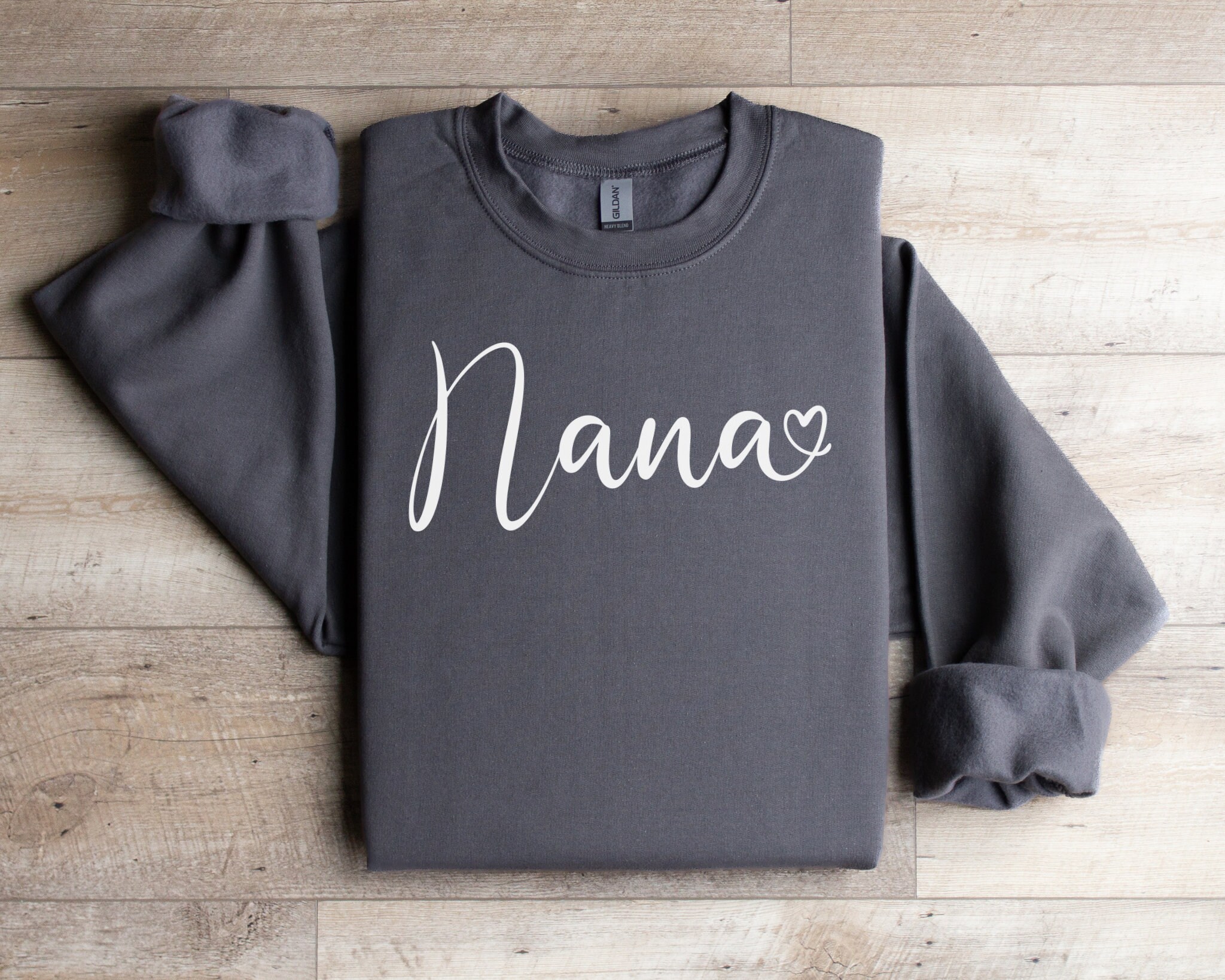 Funny Nana Saying Sweatshirt - "My Nickname Is Nana" Graphic Pullover For Women - View #11