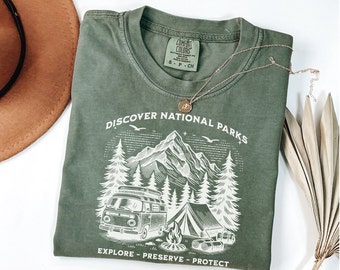 National Parks Shirt US National Park Gifts National Parks Camping Gift Nature Lover Mountain Hiking Shirt Park Tee Outdoor Adventure Shirt