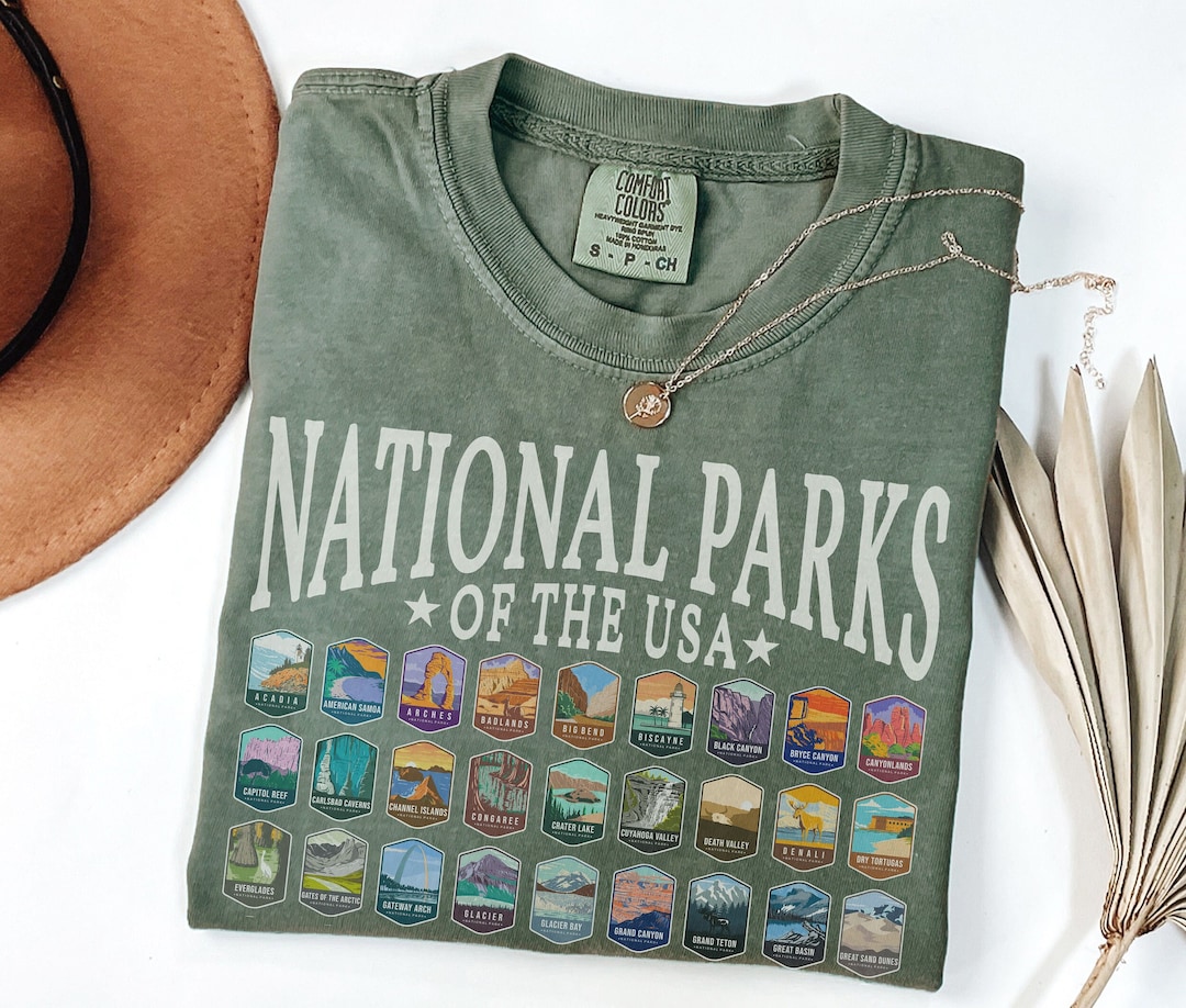 National Parks Shirt US National Park Camping Gift for Family Trip