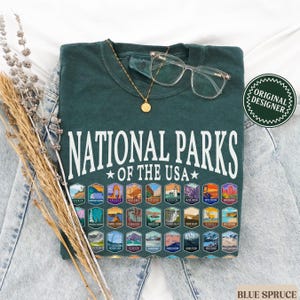 National Parks Shirt US National Park Camping Gift for Family Trip Nature Lover Hiking Shirt Park Tee Outdoor Shirt Fathers Day Gift for Mom