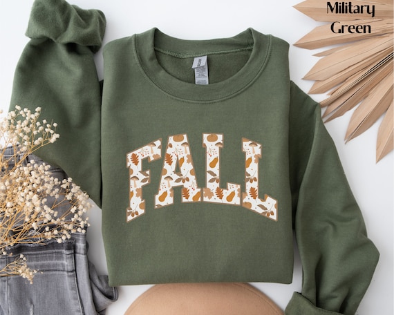 Fall Leaves Sweatshirt Fall Crewneck Autumn Sweatshirt Thanksgiving Gift Pumpkin Season Shirt Cozy Fall Sweatshirt Womens Fall Shirt